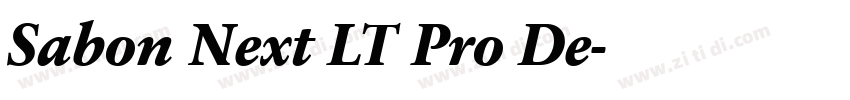 Sabon Next LT Pro De字体转换